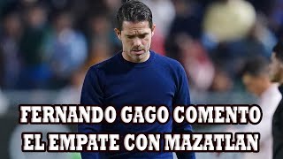 Fernando Gago Comento Del Partido Que Le Empataron A Chivas En Los Ultimos Minutos [upl. by Eilis]