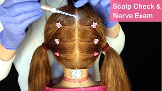 Scalp amp Neck ASMR  Detailed Exam Treatment amp Sensory Nerve Testing Whispered [upl. by Nwahsauq]