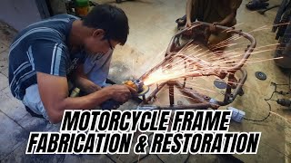 Motorcycle Frame Fabrication amp Restoration At Redline Bespoke MC Works [upl. by Christiano]