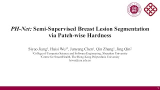 CVPR 2024  PHNet SemiSupervised Breast Lesion Segmentation via Patchwise Hardness [upl. by Nnaeerb239]