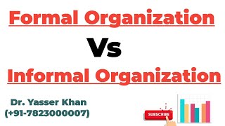 Formal Organization Vs Informal Organization [upl. by Leavitt]