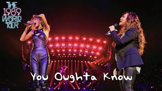 Taylor Swift amp Alanis Morissette  You Oughta Know Live on The 1989 World Tour [upl. by Ettenig]