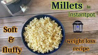 Millets in Instantpot  How to cook proso millets in instantpot  Millets cooking process [upl. by Sivrup]