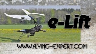 eLIFT hang glider electric propulsion system from electricsports [upl. by Maurits]