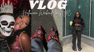 Vlog Weekend Trip To NYC  Halloween Party  Spending Time With Family [upl. by Eitnom159]