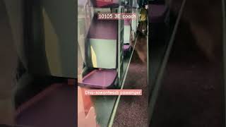 DivaSawantwadi passenger train new Ac coach 3E konkanrailway travel [upl. by Ettennor]