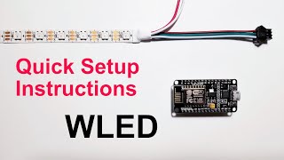 How to install WLED on ESP8266 and connect to WS2812B strip lights [upl. by Ahseya313]