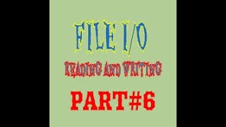 Java File IO  Reading from and Writing to Files  part 06 [upl. by Yelrihs]