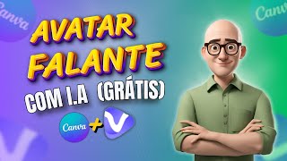 Como Criar um Avatar Falante com Canva e inteligência Artificial GRÁTIS [upl. by Lily]