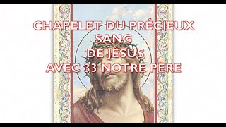 CHAPELET DU PRECIEUX SANG DE JESUS 33 NOTRE PERE [upl. by Nnylf]