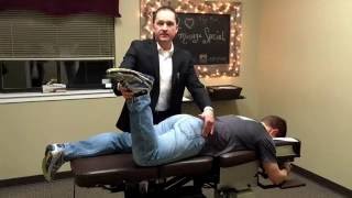 Low back pain Impulse IQ chiropractic instrument adjusting [upl. by Eggett]