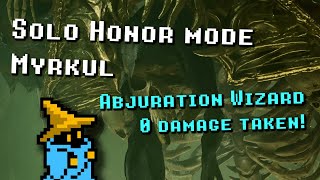 Solo Abjuration Wizard vs Myrkul Honor mode 0 damage taken [upl. by Elagiba]