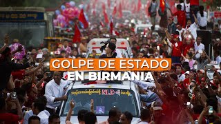 Golpe de estado en Birmania [upl. by Linetta]