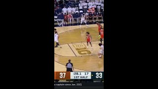 Jaelin Llewellyn Hits the Three And1 vs Illinois  Michigan Mens Basketball [upl. by Maise512]