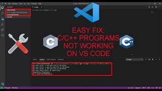 FIX CC PROGRAMS NOT RUNNING PROPERLY ON VS CODE EASY FIX  100 WORKING [upl. by Ainahtan660]