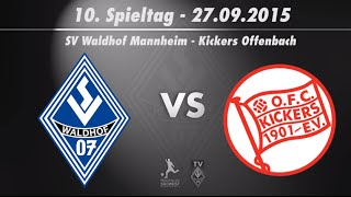 SV Waldhof Mannheim 07 vs Kickers Offenbach 10 Spieltag 1516 [upl. by Oralia]