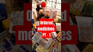 Ordered medicines part  1  krishna medicose medicine medicalstore pharmacyshop medicalvlog [upl. by Eylrahc757]