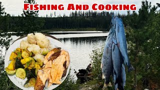 Fished and Cooking Rainbow Trout [upl. by Oflodor]