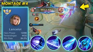 Lancelot MONTAGE 4  Best Moments Montage🔥  Fast Hand  Unlimited Dash  High IQ Outplays [upl. by Jovitta]