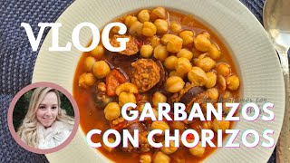 Receta Fácil de Garbanzos con Chorizovlog vlogs vlogger receta [upl. by Gorrian]