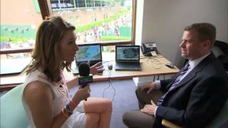 Meeting the Official Weather Forecaster at Wimbledon 2013 [upl. by Joeann]