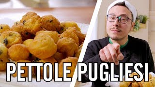 Pettole Pugliesi  IO FRIGGO TUTTO  Valerio  Cucina da Uomini [upl. by Jeno]