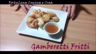 Gamberetti fritti Ricetta Fried Shrimp Recipe [upl. by Nadaba]