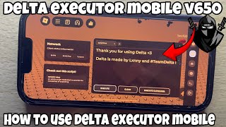 Delta Executor iOS V650 New Update Released  Best Roblox Mobile executor For iPadiphone [upl. by Terrell]