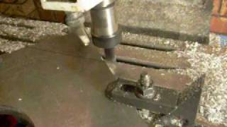 DIY CNC Mill Trochoidal cutting 7075 Aluminium billet [upl. by Sousa]