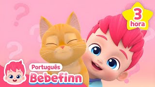 🐈 Meow Meow Meu Gatinho e mais músicas   Completo  Bebefinn em Português  Canções Infantis [upl. by Ennasor21]