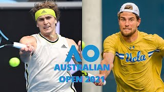 Alexander Zverev vs Maxime Cressy Australian Open 2021 MATCH HIGHLIGHTS [upl. by Sorrows]