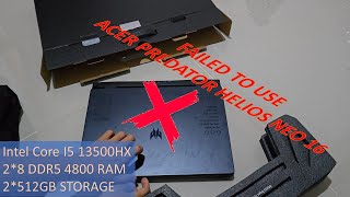 I RETURNED ACER PREDATOR HELIOS NEO 16 2023 2 TIMESWHYYY [upl. by Dianthe]