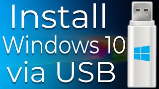 How to Download and Install Windows 10 from USB Flash Drive StepByStep [upl. by Gloriane]