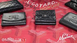 CHANEL Caviar VS Lambskin 2018 Wallet Pre Review from MISLUX Teaser [upl. by Solnit318]