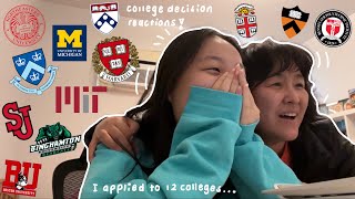 college decision reactions 2023  harvard  mit acceptance    ivys mit t20s safeties ✨ [upl. by Ahsercul581]