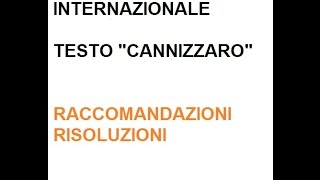 LEZIONI DI DIRITTO INTERNAZIONALE 16 di 19 quotRACCOMANDAZIONIRISOLUZIONE quot [upl. by Kaycee]