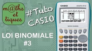 PROBA  Etablir la loi de probabilité loi binomiale  Tutoriel CASIO [upl. by Miltie325]