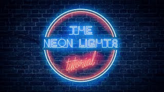 Realistic Neon Light Effect in Photoshop [upl. by Yleak73]