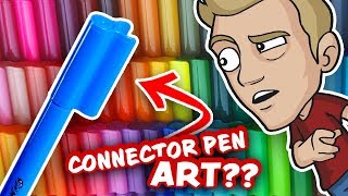 Can CONNECTOR PENS make EPIC ART [upl. by Nitin]