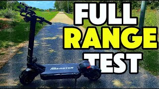 Range Test On The 80MPH EMOVE Roadster Scooter All You Need To Know [upl. by Ahseinar]