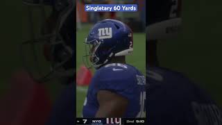 Devin Singletary  Hugh 60 Yard run  New York Giants  madden25 [upl. by Christensen357]