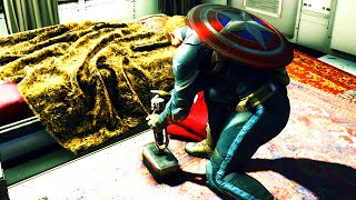 Can Captain America Lift Thor’s Hammer – Marvel’s Avengers Lifting Thors Hammer [upl. by Akemad]