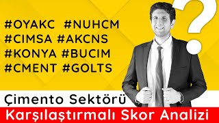 🔴 ÇİMENTO SEKTÖRÜ ANALİZİ  20233  OYAKC NUHCM CIMSA AKCNS KONYA BUCIM CMENT GOLTS [upl. by Cassey]