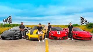 WE RACED Lamborghini Revuelto vs Ferrari 296 vs Porsche GT2 RS vs Ferrari 488 Pista [upl. by Aztiray]