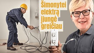 Dideliems ponams elektrą įjungia greičiau Sužinokite ką pastebėjo žmonės [upl. by Seaden76]