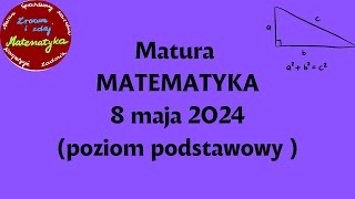 Zadanie 1 Matura z matematyki 8 maja 2024 Dana jest nierówność 𝑥 − 1 ≥ 3 cke matura dc [upl. by Cordle]