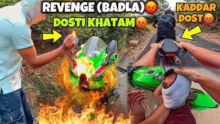 RevengeBadla😡 DOSTI KHATAM ❌❤️‍🩹  Saza Comment karo😡  SUPERBIKE Preparation for Ladakh Ride [upl. by Eerolam]