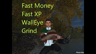 EPIC Fishing Planet Emerald Lake XP amp Money Speedrun Walleye Hunt 816 [upl. by Woodie]