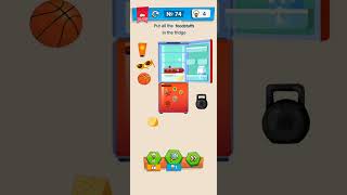 Level 74  Put all foodstuff in the fridge  IQ Boost  walkthrough viral iqboost trending [upl. by Aydiv]