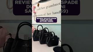 Review on Kate Spade Mini Dumpling Satchel KI859 amory amoryhq personalshopperusa [upl. by Sion802]